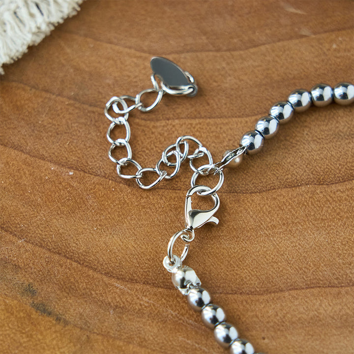 Christianartworkshop Bracelet de perles gravé « Force et Courage » : Symbole de force et de courage divins - image 5