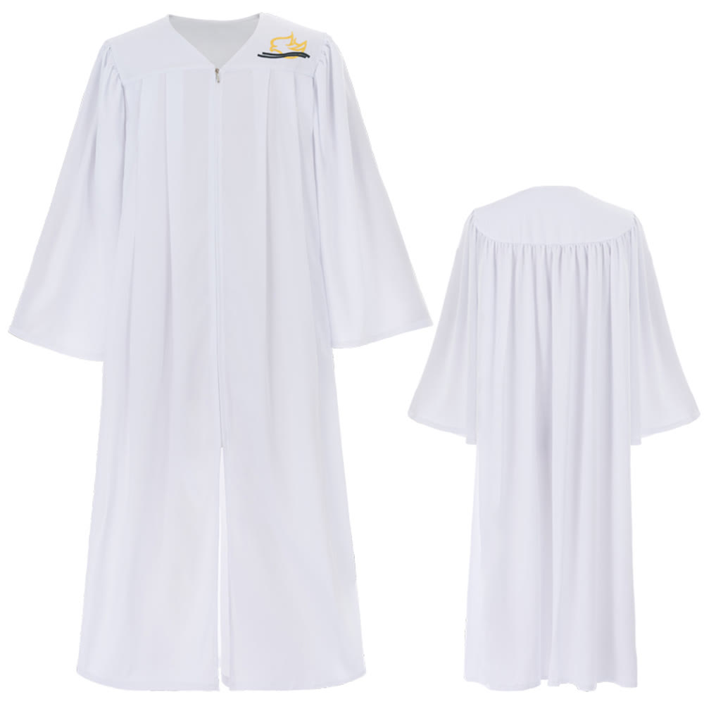 Christianartworkshop Robe cléricale blanche Colombe du Saint-Esprit : Embrassez la pureté et la paix divine - image 2