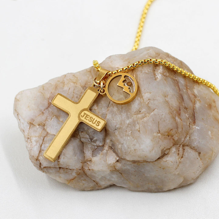 Christianartworkshop Collier croix en graine de moutarde gravée à l'effigie de Jésus : un symbole de l'amour du Christ et de la puissance de la foi - image 14