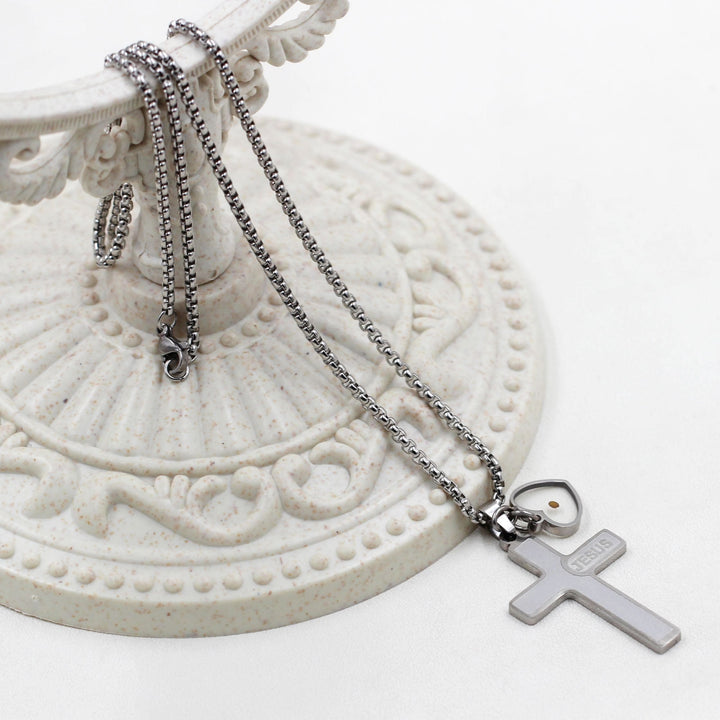 Christianartworkshop Collier croix en graine de moutarde gravée à l'effigie de Jésus : un symbole de l'amour du Christ et de la puissance de la foi - image 8
