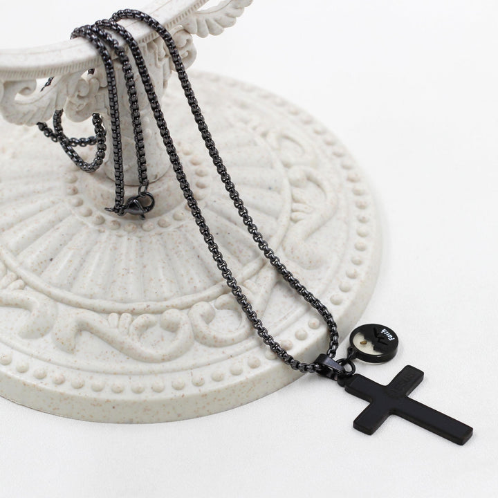 Christianartworkshop Collier croix en graine de moutarde gravée à l'effigie de Jésus : un symbole de l'amour du Christ et de la puissance de la foi - image 4