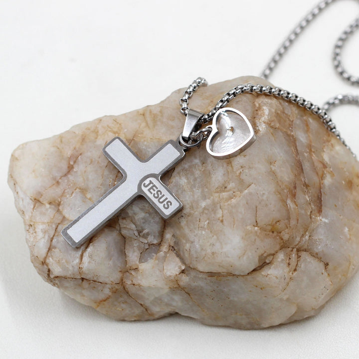 Christianartworkshop Collier croix en graine de moutarde gravée à l'effigie de Jésus : un symbole de l'amour du Christ et de la puissance de la foi - image 6