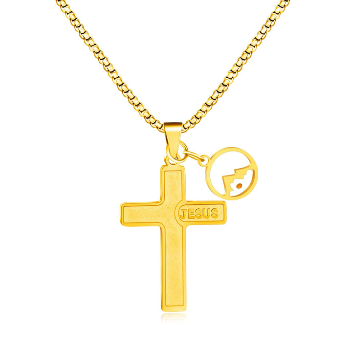 Christianartworkshop Collier croix en graine de moutarde gravée à l'effigie de Jésus : un symbole de l'amour du Christ et de la puissance de la foi - Doré - image 10