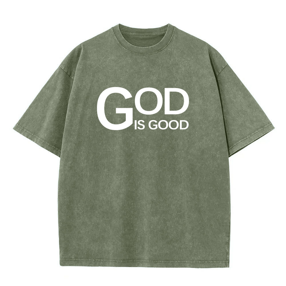 Christianartworkshop Dieu est bon Philippiens 4:13 T-shirt unisexe délavé avec croix - image 11