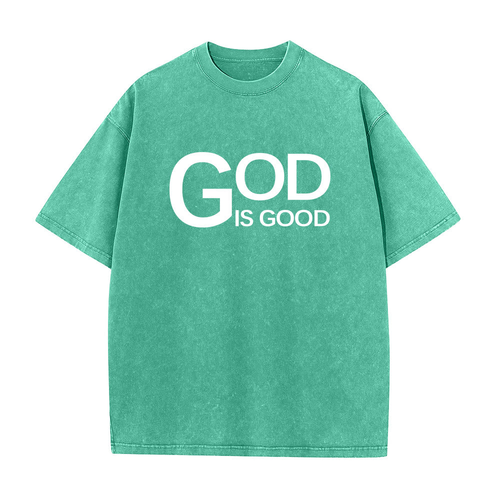 Christianartworkshop Dieu est bon Philippiens 4:13 T-shirt unisexe délavé avec croix - image 7