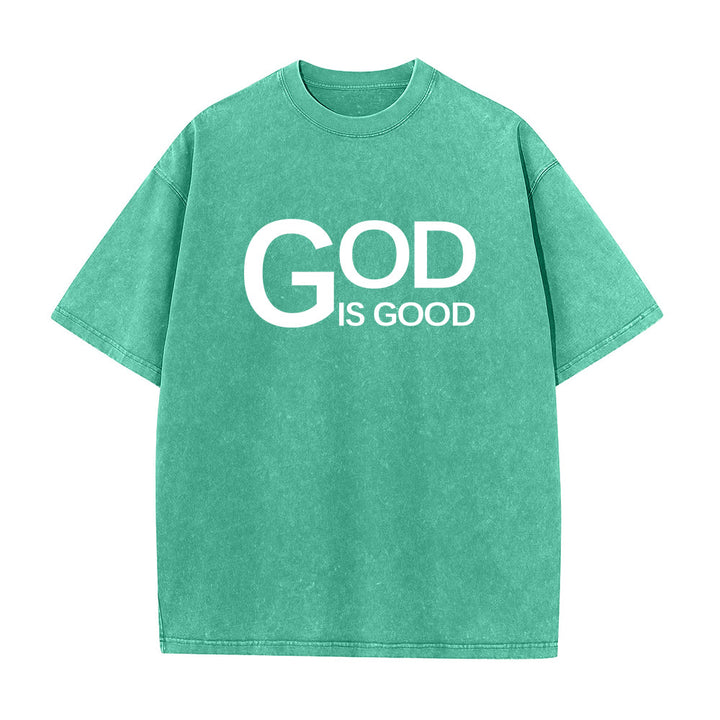 Christianartworkshop Dieu est bon Philippiens 4:13 T-shirt unisexe délavé avec croix - image 7