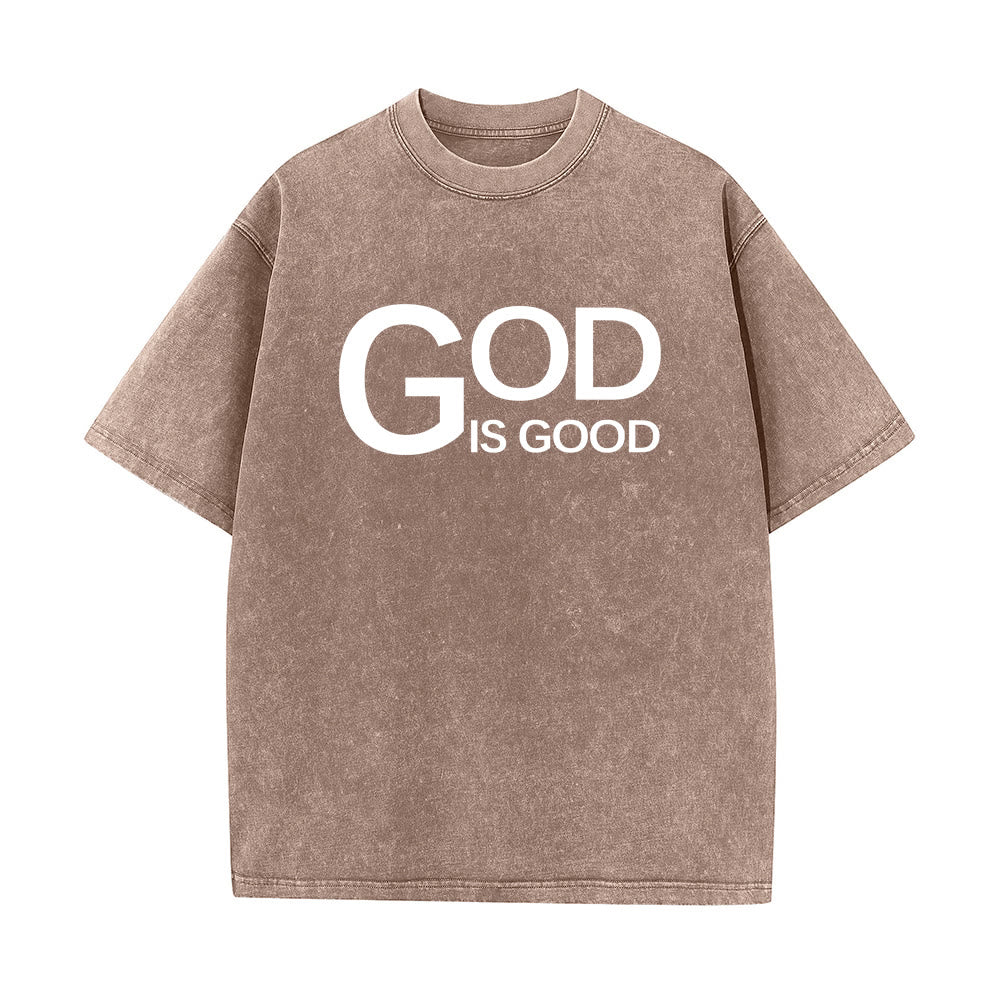 Christianartworkshop Dieu est bon Philippiens 4:13 T-shirt unisexe délavé avec croix - image 14