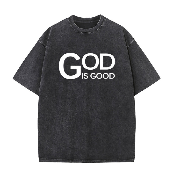 Christianartworkshop Dieu est bon Philippiens 4:13 T-shirt unisexe délavé avec croix - image 2