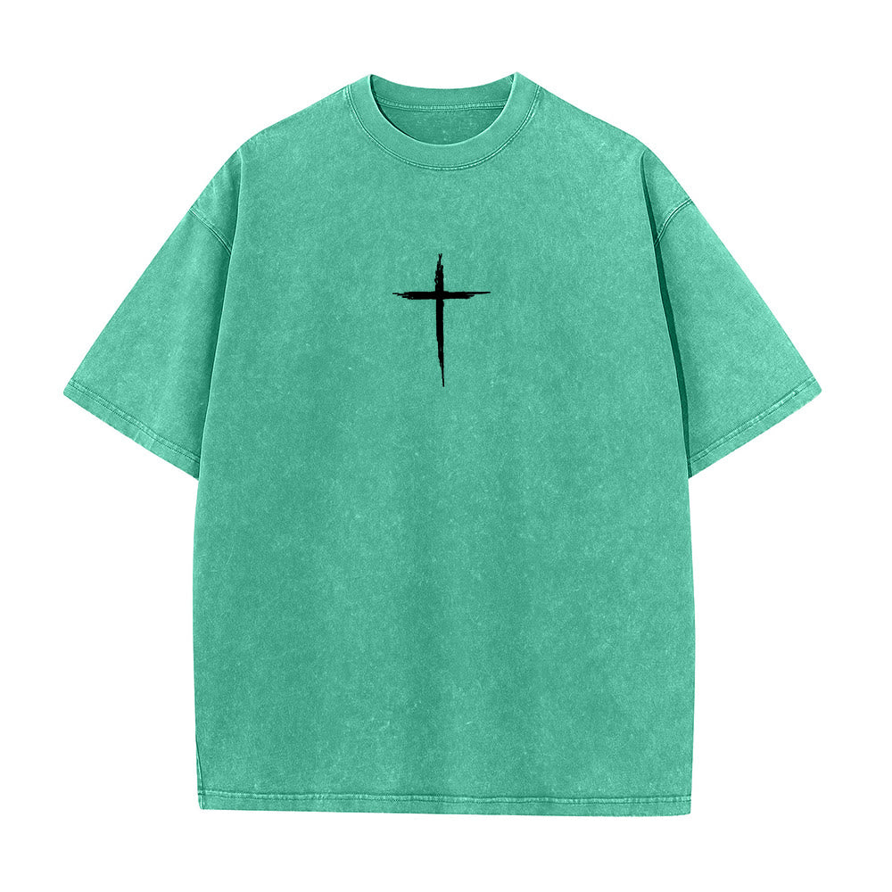 T-shirt unisexe délavé Christianartworkshop « Repentez-vous pour le Royaume des Cieux » - image 8