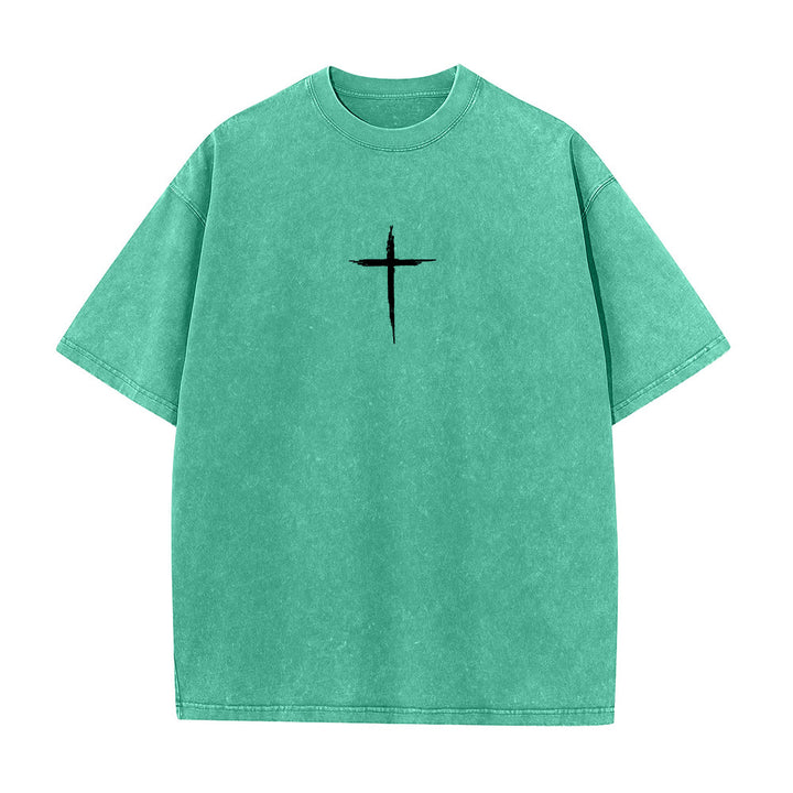 T-shirt unisexe délavé Christianartworkshop « Repentez-vous pour le Royaume des Cieux » - image 8
