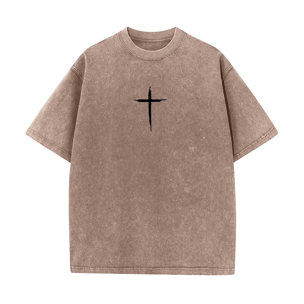 T-shirt unisexe délavé Christianartworkshop « Repentez-vous pour le Royaume des Cieux » - image 14