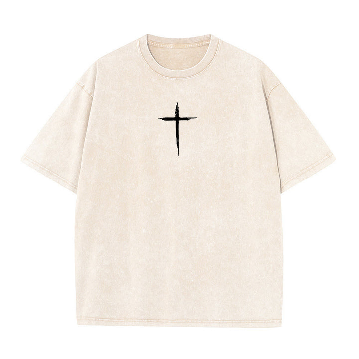 T-shirt unisexe délavé Christianartworkshop « Repentez-vous pour le Royaume des Cieux » - image 17