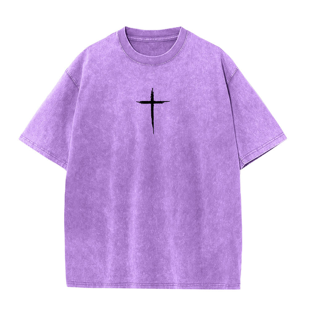 T-shirt unisexe délavé Christianartworkshop « Repentez-vous pour le Royaume des Cieux » - image 23