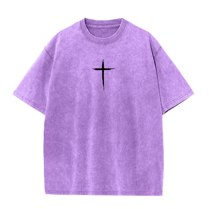 T-shirt unisexe délavé Christianartworkshop « Repentez-vous pour le Royaume des Cieux » - image 23