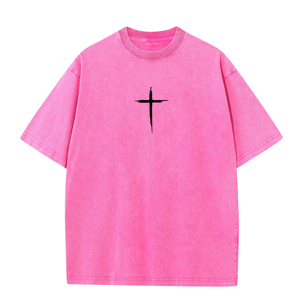 T-shirt unisexe délavé Christianartworkshop « Repentez-vous pour le Royaume des Cieux » - image 26