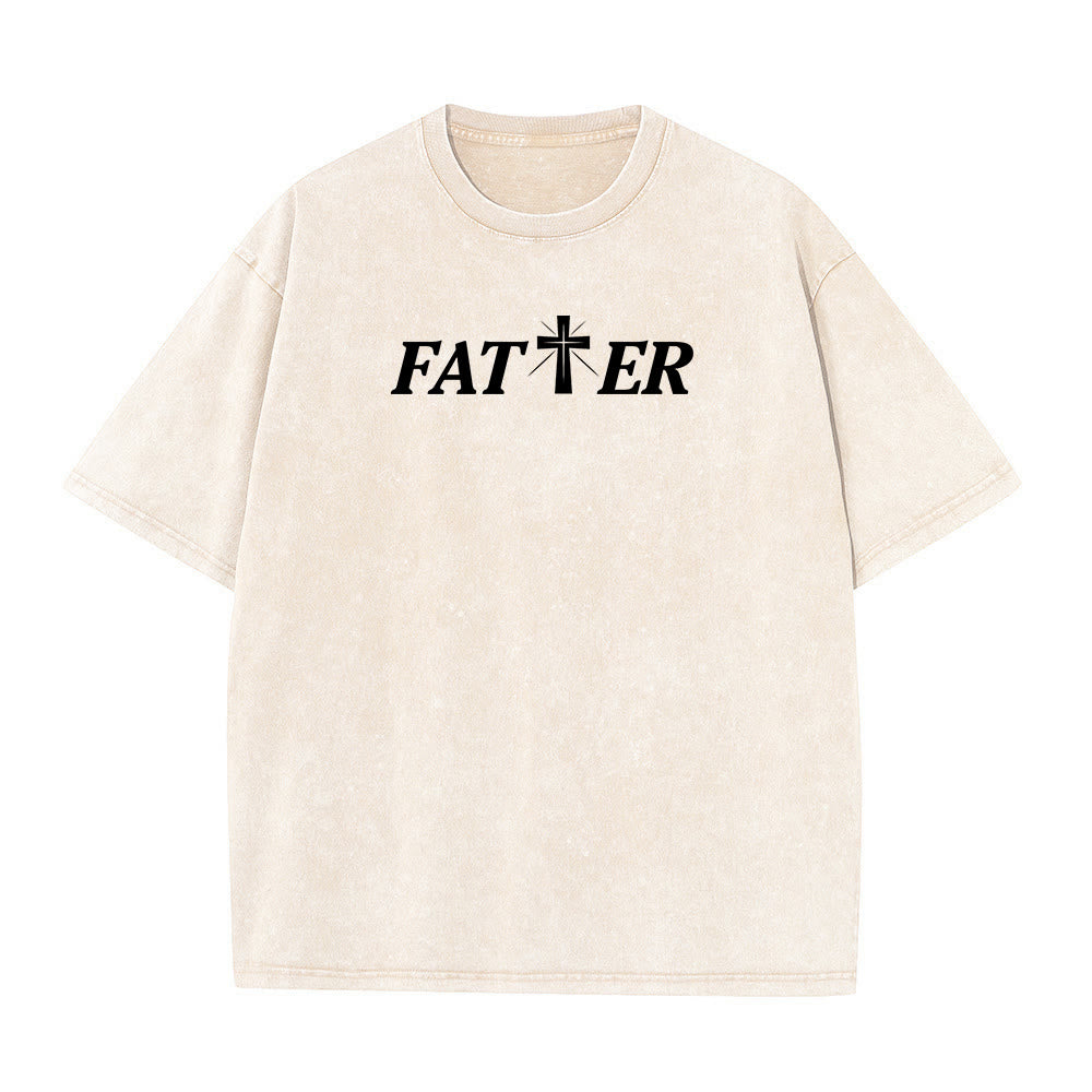 Christianartworkshop T-shirt unisexe délavé « Jésus plein de foi avec couronne d'épines » - image 17