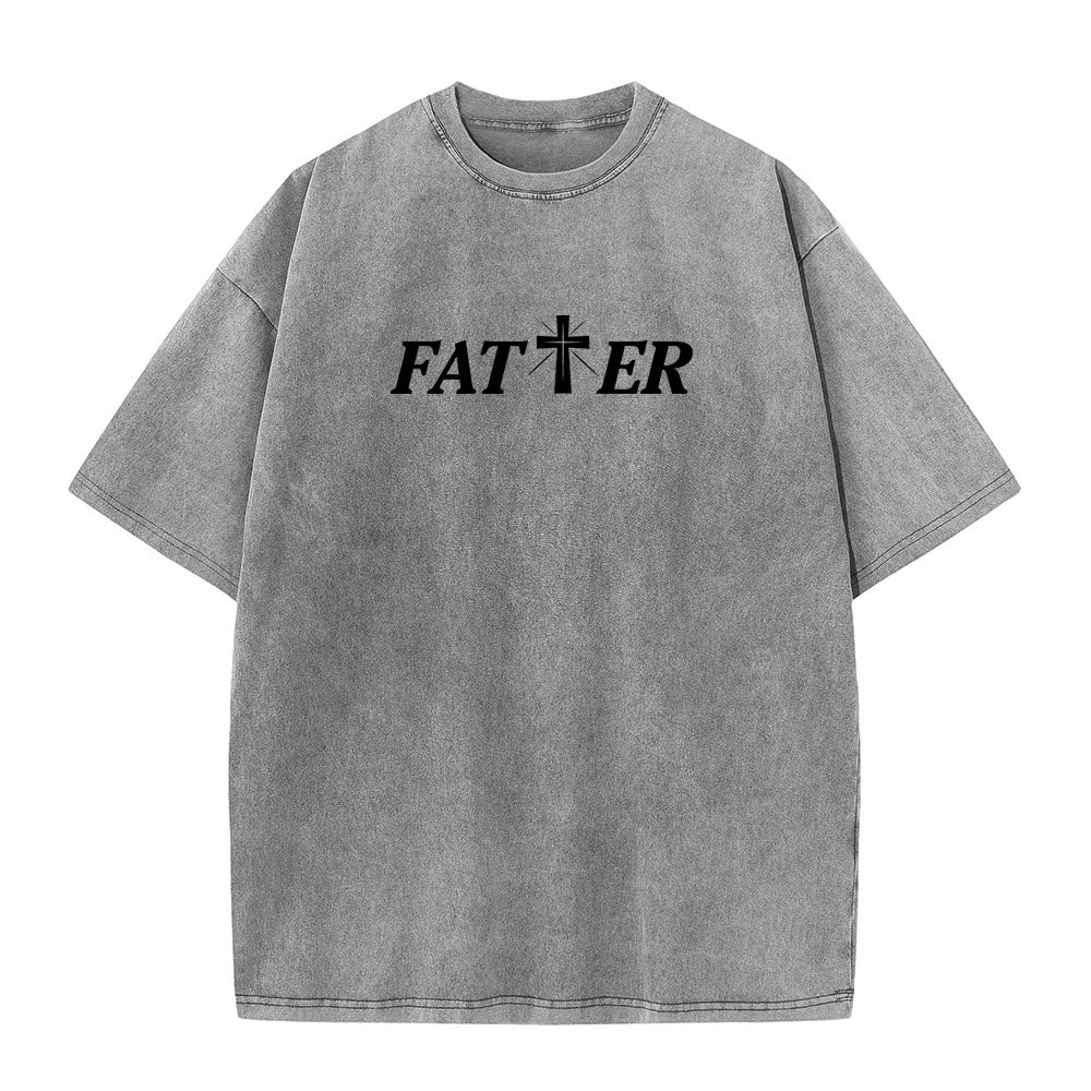 Christianartworkshop T-shirt unisexe délavé « Jésus plein de foi avec couronne d'épines » - image 2