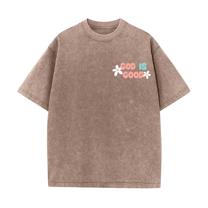 Christianartworkshop T-shirt unisexe délavé « Dieu est bon même quand la vie ne l'est pas » - image 17