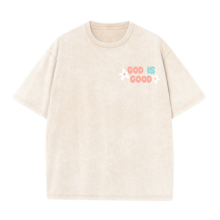 Christianartworkshop T-shirt unisexe délavé « Dieu est bon même quand la vie ne l'est pas » - image 20