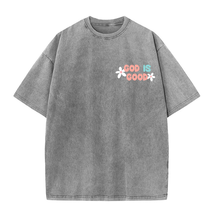 Christianartworkshop T-shirt unisexe délavé « Dieu est bon même quand la vie ne l'est pas » - image 8