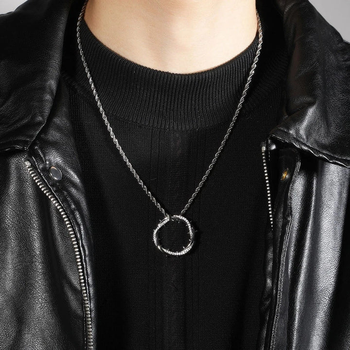 Christianartworkshop Collier Couronne d'épines en zircon : un symbole du sacrifice rédempteur du Christ - image 4