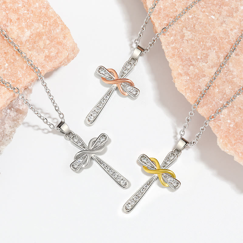 Christianartworkshop Collier Croix Infinie en Zircon : Symbole de l’amour éternel du Christ - image 1