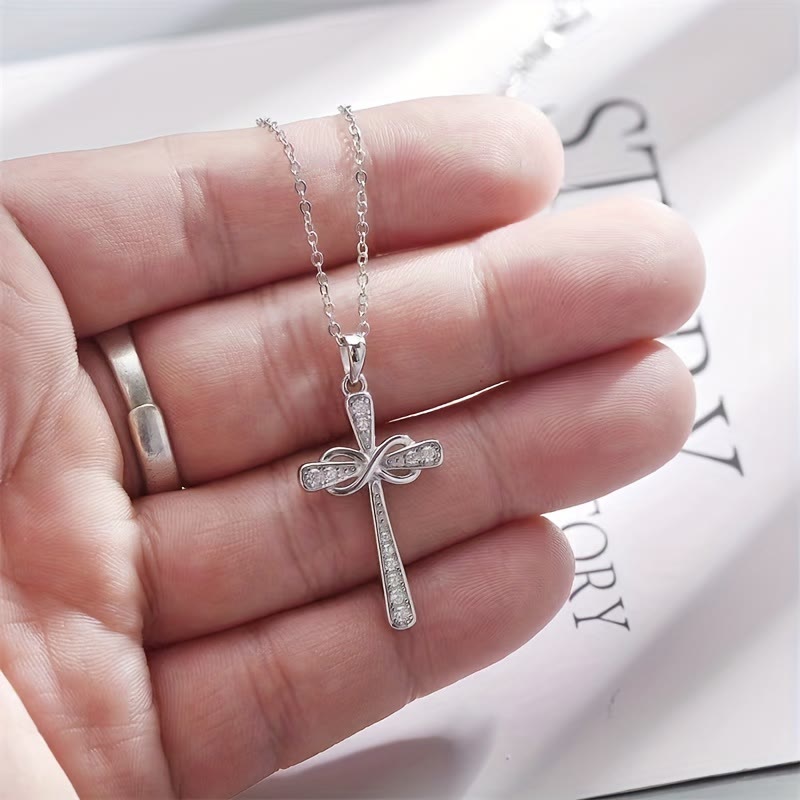 Christianartworkshop Collier Croix Infinie en Zircon : Symbole de l’amour éternel du Christ - image 5