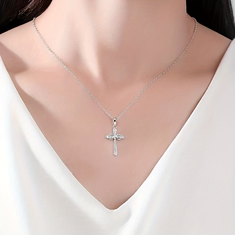 Christianartworkshop Collier Croix Infinie en Zircon : Symbole de l’amour éternel du Christ - image 3
