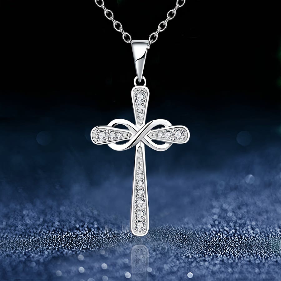 Christianartworkshop Collier Croix Infinie en Zircon : Symbole de l’amour éternel du Christ - image 6
