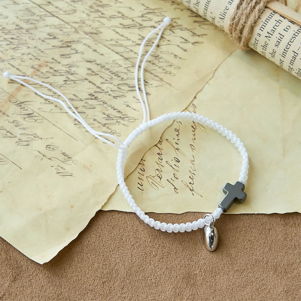 Christianartworkshop Ensemble de bracelets magnétiques en forme de cœur et de croix : symbole d’union sacrée et d’amour éternel - image 11