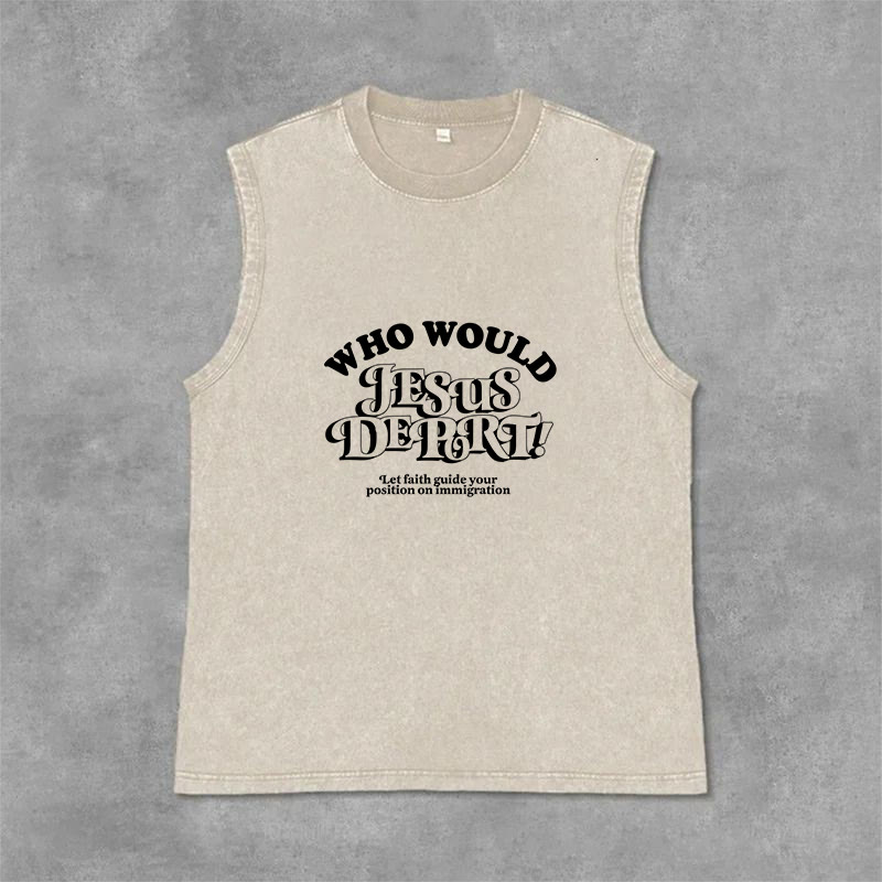Christianartworkshop Débardeur unisexe inspirant « Laisse la foi te guider » - Beige - 2XL - image 0