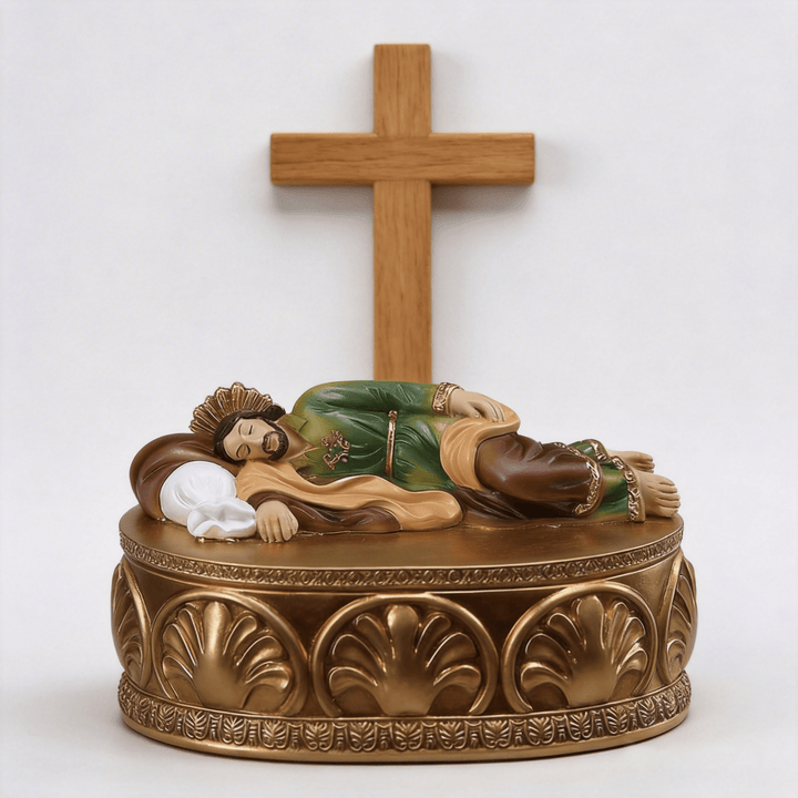 Porte-chapelet orné en résine représentant Jésus couché, créé par Christianartworkshop : l’alliance de l’art et du réconfort spirituel - image 3
