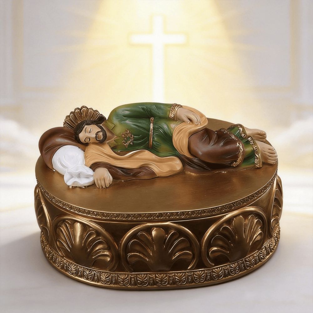 Porte-chapelet orné en résine représentant Jésus couché, créé par Christianartworkshop : l’alliance de l’art et du réconfort spirituel - image 4