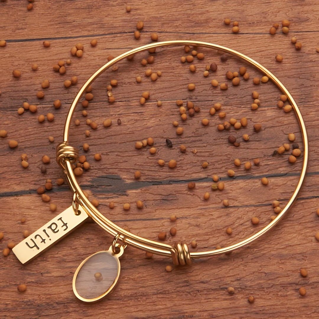 Christianartworkshop Bracelet porte-bonheur Graine de Moutarde : Gardez votre foi près de votre cœur - image 3