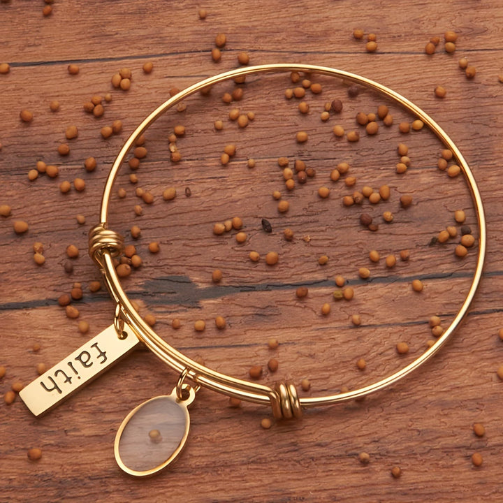 Christianartworkshop Bracelet porte-bonheur Graine de Moutarde : Gardez votre foi près de votre cœur - image 3