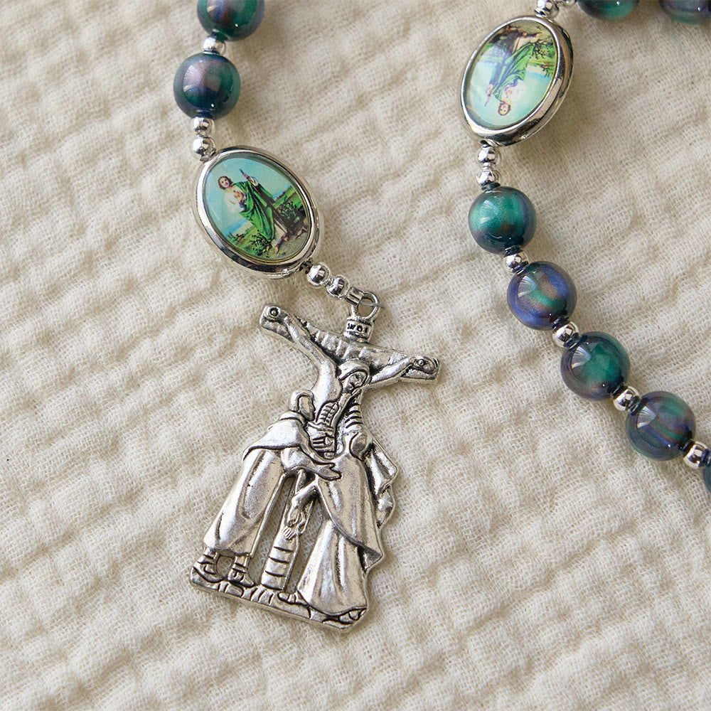 Christianartworkshop Chapelet de la Miséricorde Divine avec pendentif crucifix : Un vase de grâce miséricordieuse dans chaque prière - image 6