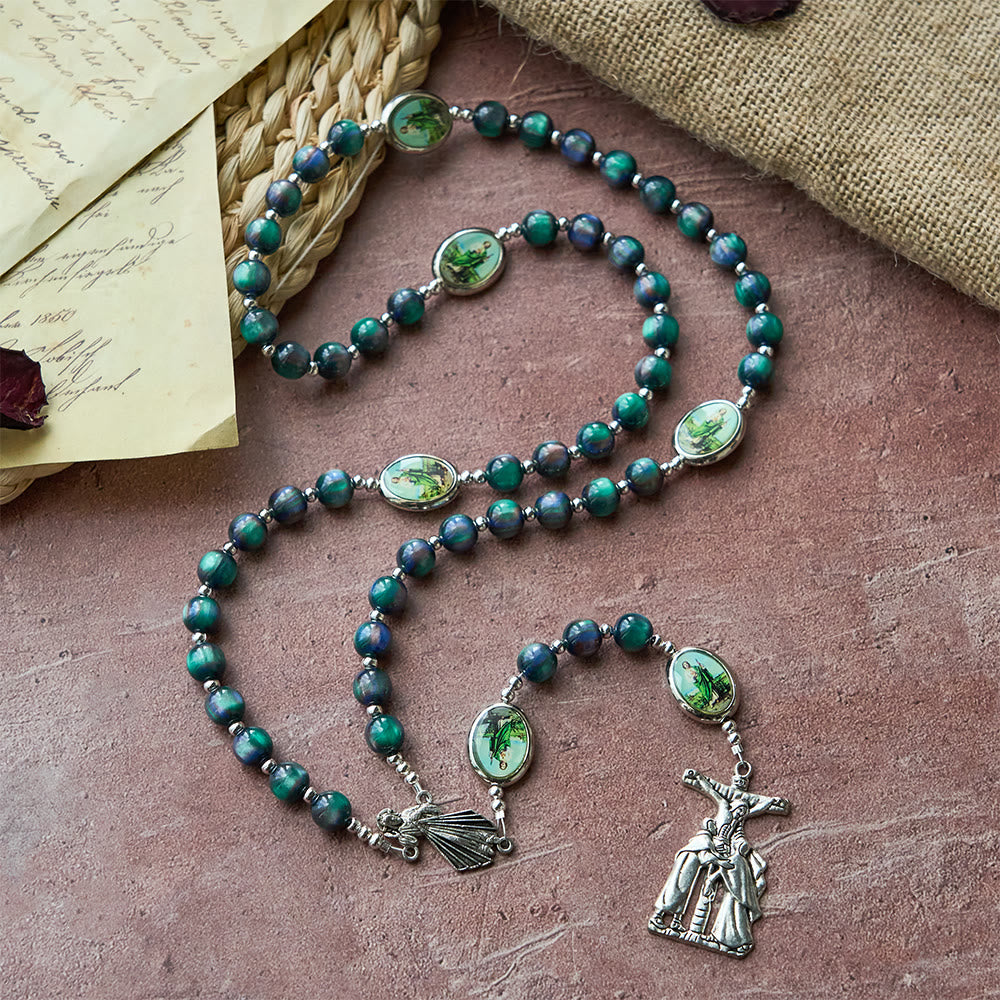 Christianartworkshop Chapelet de la Miséricorde Divine avec pendentif crucifix : Un vase de grâce miséricordieuse dans chaque prière - image 2