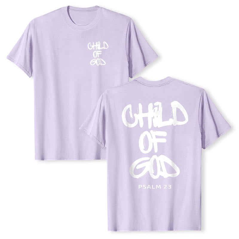 T-shirt adulte en coton Christianartworkshop Enfant de Dieu - Violet - 2XL - image 30