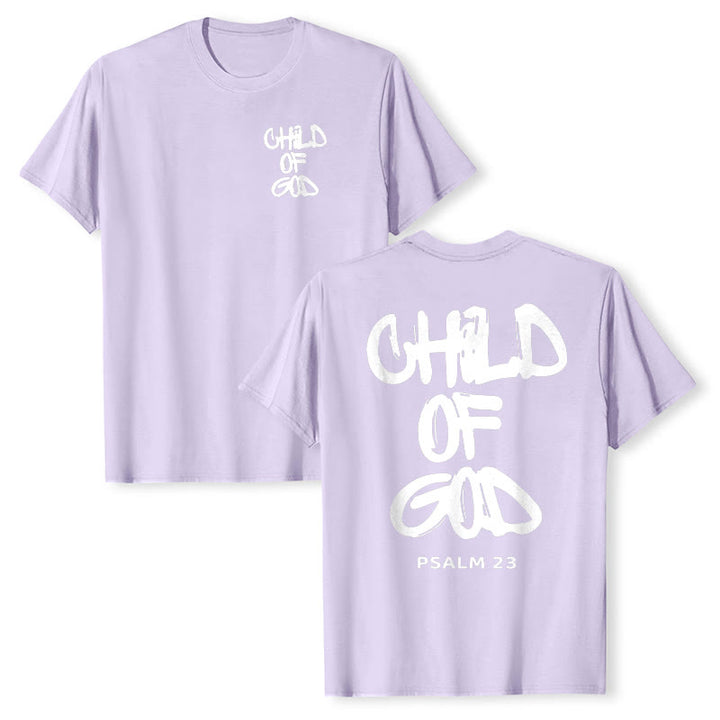 T-shirt adulte en coton Christianartworkshop Enfant de Dieu - Violet - 2XL - image 30