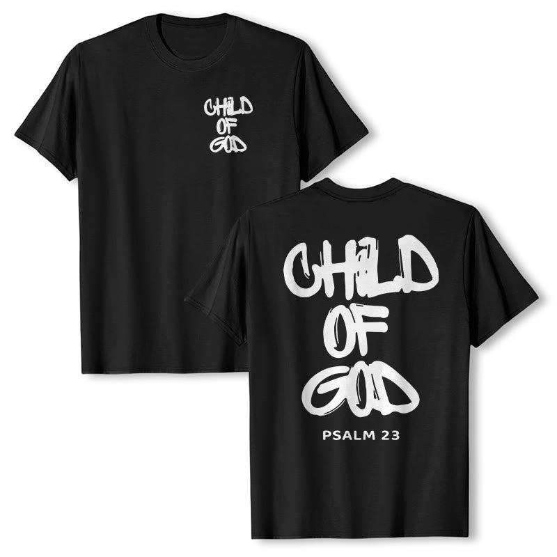 T-shirt adulte en coton Christianartworkshop Enfant de Dieu - Noir - 2XL - image 9