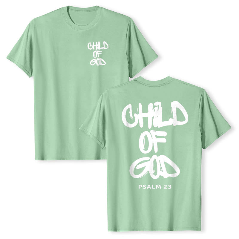 T-shirt adulte en coton Christianartworkshop Enfant de Dieu - Vert clair - 2XL - image 24