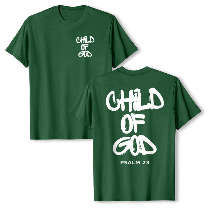 T-shirt adulte en coton Christianartworkshop Enfant de Dieu - Vert foncé - 2XL - image 27