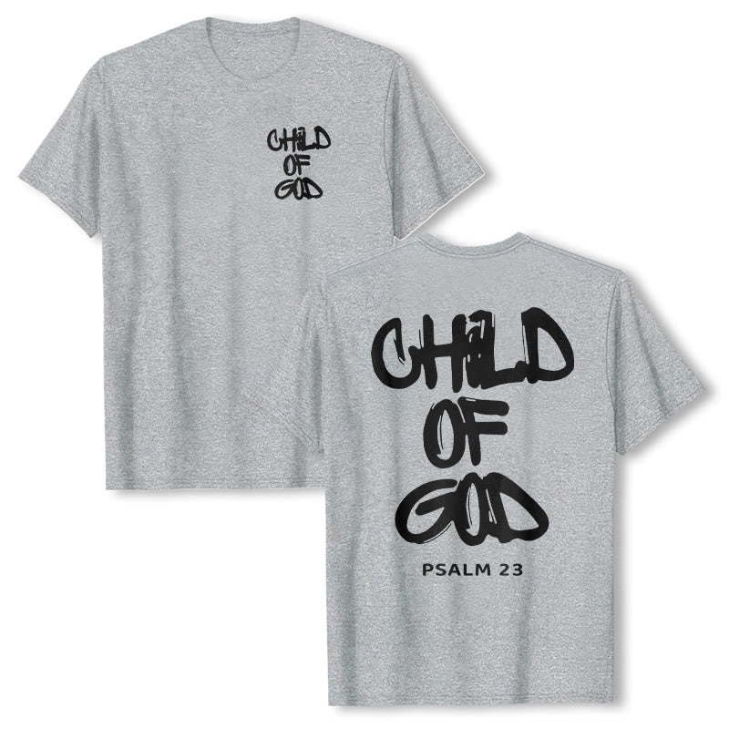 T-shirt adulte en coton Christianartworkshop Enfant de Dieu - Gris - 2XL - image 21
