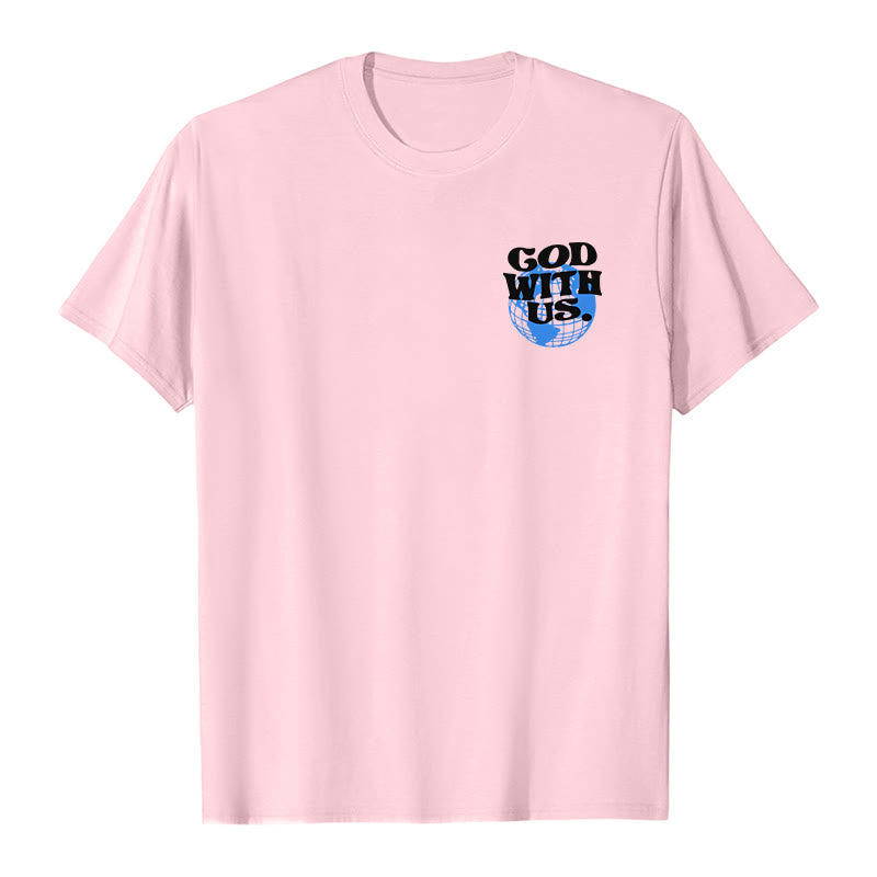 T-shirt en coton Christianartworkshop « Dieu avec nous » - image 14