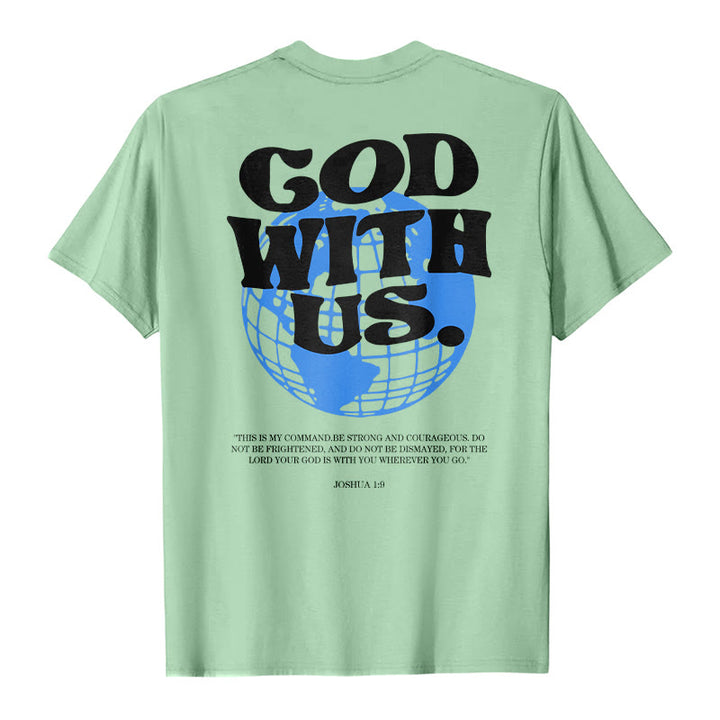 T-shirt en coton Christianartworkshop « Dieu avec nous » - image 19