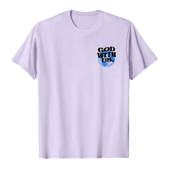 T-shirt en coton Christianartworkshop « Dieu avec nous » - image 26