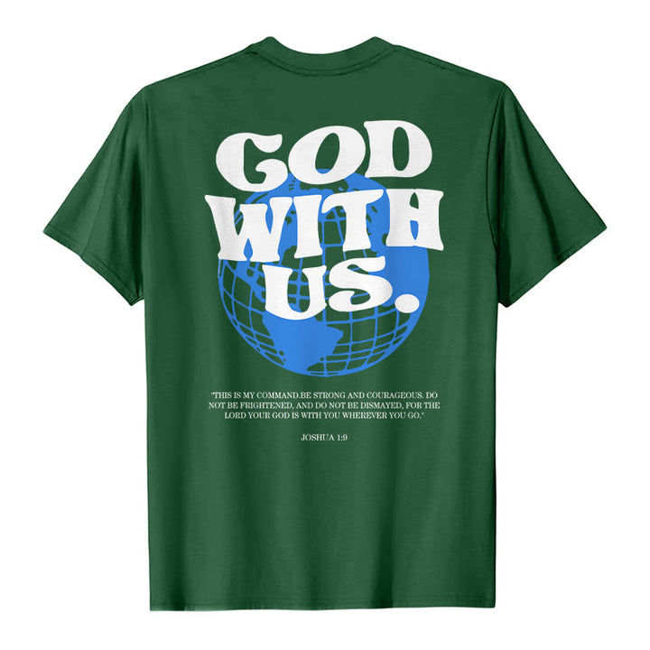 T-shirt en coton Christianartworkshop « Dieu avec nous » - image 22