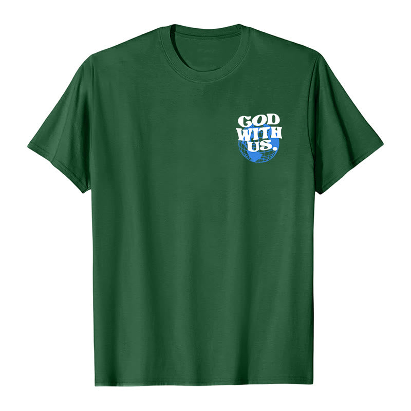 T-shirt en coton Christianartworkshop « Dieu avec nous » - image 23