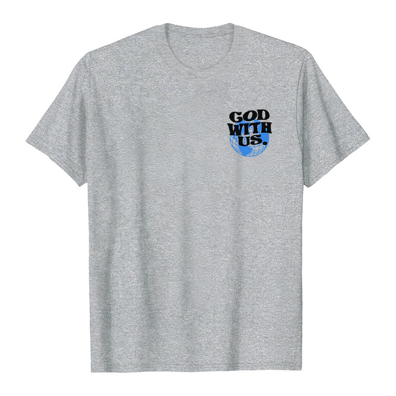 T-shirt en coton Christianartworkshop « Dieu avec nous » - image 11