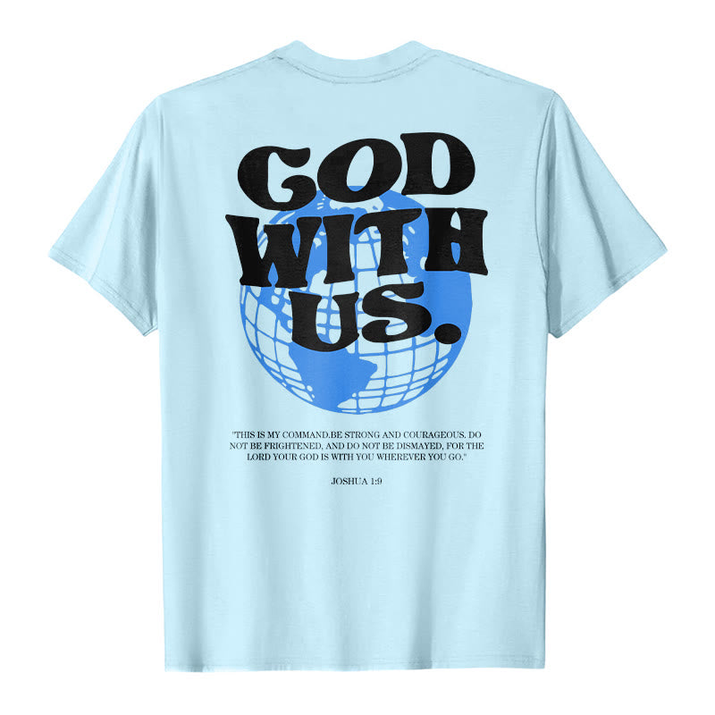 T-shirt en coton Christianartworkshop « Dieu avec nous » - image 16